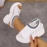 Tindra - gepolsterte orthopädische Sandalen – Weiß