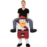 Unisex Halloween Aufsitz-Kostüm | Illusionsdesign & Einteiler – Kilt