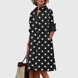 Oshadi - Elegantes Mini Kleid Mit Tasche – Schwarz-Weiß