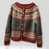 Corrine | Eleganter und vielseitiger Winterpullove – Rot