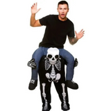 Unisex Halloween Aufsitz-Kostüm | Illusionsdesign & Einteiler – Skeleton