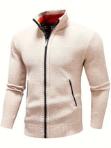 Herrenjacke | Ausführung mit Frontverschluss – Creme