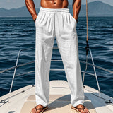 Timo | Atmungsaktive Baumwoll-Sporthose – Weiß