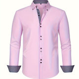 ALBERTO | ELEGANTE LEICHTE HEMD MIT KONTRASTDETAILS – Rosa