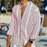 Herren Vintage Hemd | Langarm – Rosa