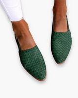 Damen Elegante Flache Schuhe | Geschlossene Schuhe – Grün
