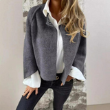 Sheryl Dicke Thermo-Strickjacke – Grau