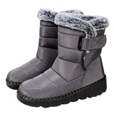 Kfirah – Schneegestiefeletten Mit Kunstfell – Grau