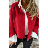 Sheryl Dicke Thermo-Strickjacke – Rot
