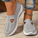 Saskia - Damen Orthopädische Sandalen mit Verstellbaren Riemen – Grau