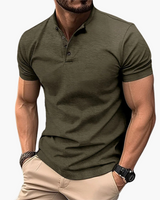Herren Elegantes Polo Shirt | Zeitloses Poloshirt – Olivegrün