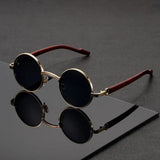 LunaShade – Runde Sonnenbrille – Gold
