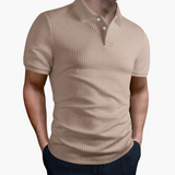 Klassisches Polo - Herren Kurzarmshirt für den Alltag – Khaki