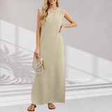 Sarah | Stilvolles Maxi Kleid – Khaki