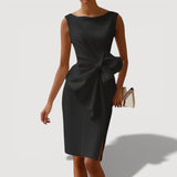 Kenya™ – Geformte Midi-kleid – Schwarz