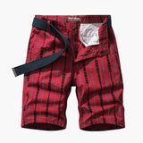 Herren Shorts aus Polyester mit Taschen für Sommer Outdoor – Rot