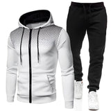 Herman - Atmungsaktives Sport-Set im Trainingsanzug-Look – Weiß