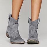 Noyara – Elegante Stiefeletten Aus Wildleder – Grau