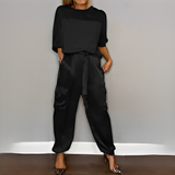 Zaida - Elegantes und durchdachtes Damen-Set – Schwarz
