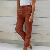 Marcy - Schicke Sommerhose für Damen – Rot
