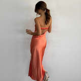 Leonie - Schickes Sommerkleid für Frauen – Orange