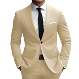 Zayne - Stilvoller Zweiteiliger Anzug – Beige