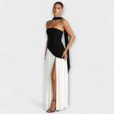 Ada - Elegantes Maxikleid – Schwarz