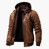 Kapuzierte Jacke für Herren – Braun