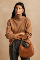 Juliana - Eleganter Kaschmirpullover – Khaki