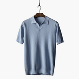 Klassisches Poloshirt für Herren - Kurzarm Basic Look – Himmelblau