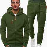 Slim-Fit Trainingsanzug für Herren – Grün