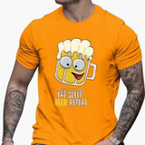 Biermotiv T-Shirt für Herren - Oktoberfest 2025 – Orange
