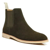 Herren Schuhe | Schlupfform und elastische Einsätze – Dunkelgrün