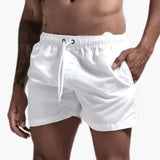 Schnelltrocknende Badehose - für Herren mit sportlichem Look – Weiß