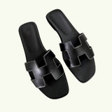 Benedikta™ Flache Sandalen für Frauen – Schwarz