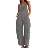 ETHEL™ – Schicker weiter Bein Overall – Grau