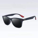 LuxFrame - Premium Sonnenbrille Mit Eckigem Rahmen – Dunkelblau