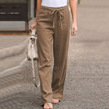 ALETTA | Luftige Leinenhose – Braun
