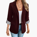 Business Long Blazer für Damen – Rot