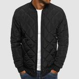 Herren Steppjacke Übergangsjacke | Leicht Gesteppt Klassisch – Schwarz