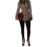 Elianna - schmal geschnittener karierter Blazer für Damen – Kariert
