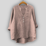 Gertrud - Linen Blouse – Khaki