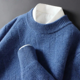Pavel – luxuriöser, weicher herrenpullover – Blau
