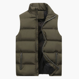 Bequeme Herren Bodywarmer Weste - Luxuriös & Vielseitig – Armeegrün