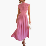 Marlene | Schickes Faltenkleid – Pink
