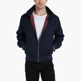 Rippbündchen Harrington Jacke für Herren – Navy blau