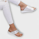 Myna - Bequeme Orthopädische Sandalen – Silber