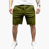 Herren Shorts knielang mit Kordelzug für den Sommer – Grün