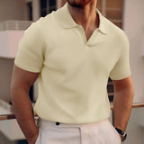 Holden - Kurzarm-Poloshirt mit schlichtem Design – Khaki