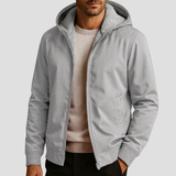 Thayer | Fleecegefütterter Hoodie – Hellgrau